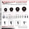 Service Caster 3 High Temp Phenolic Wheel Swivel 7/16'' Grip Ring Stem Caster with Brake SCC-GR20S314-PHRHT-TLB-716138 - alternate 4